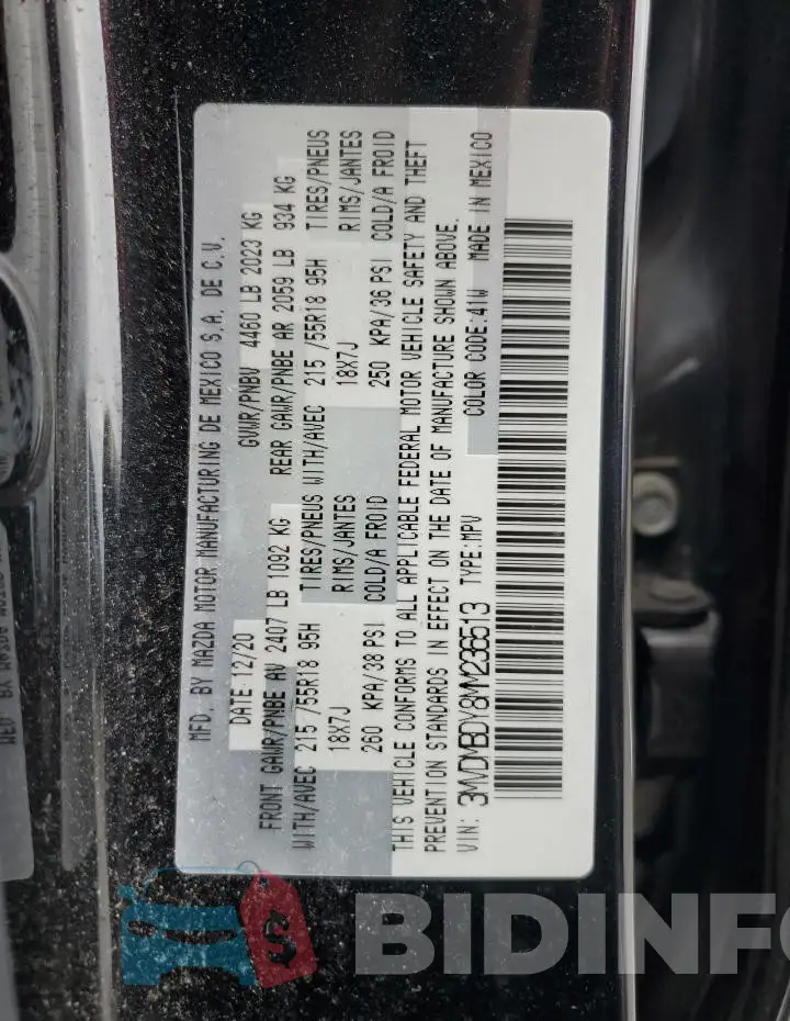3MVDMBDY8MM236513 Photo# 12