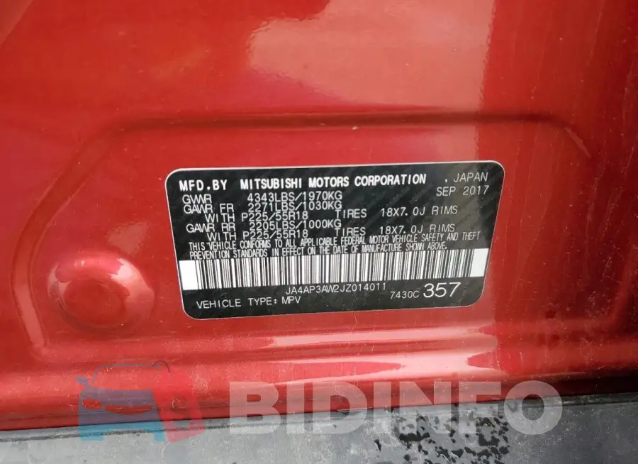 JA4AP3AW2JZ014011 Photo# 12
