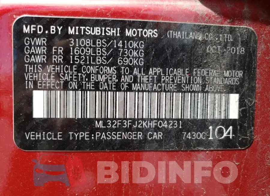ML32F3FJ2KHF04231 Photo# 12