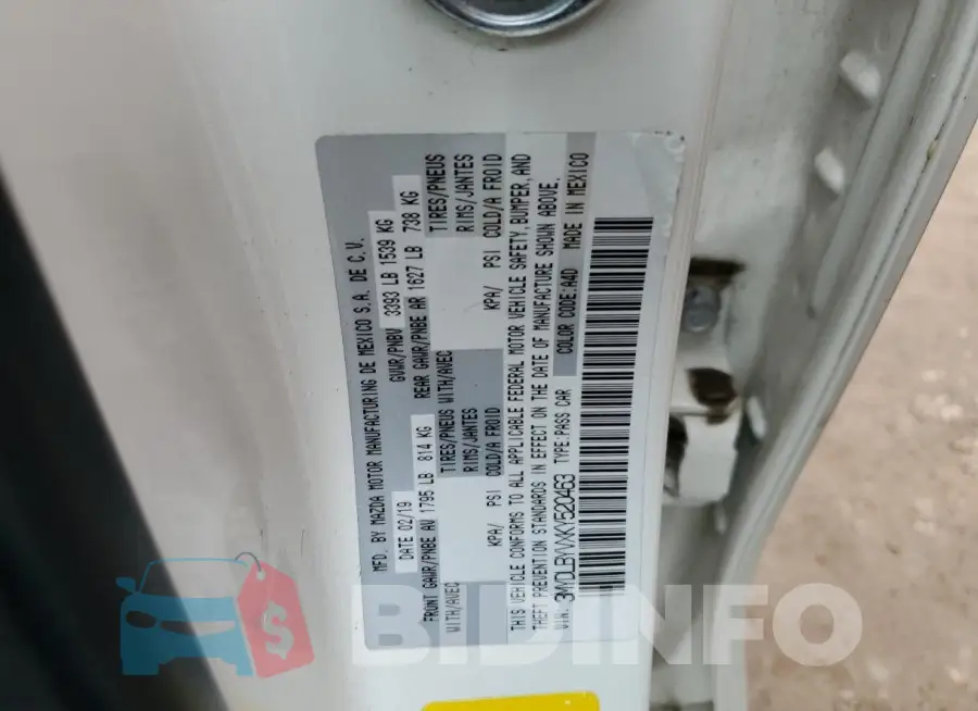 3MYDLBYVXKY520463 Photo# 12