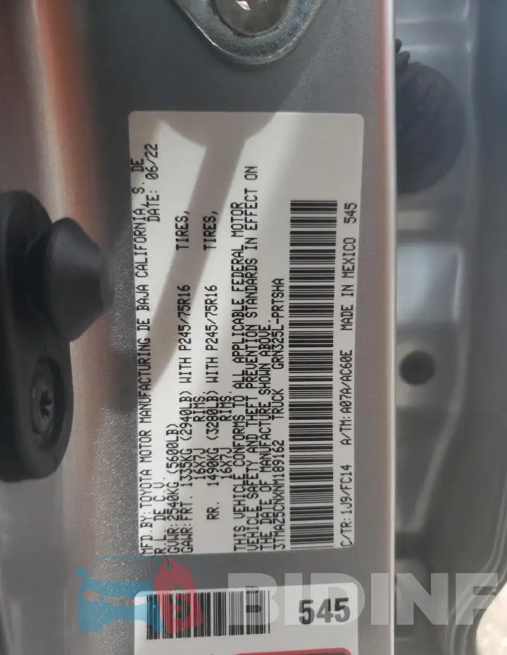 3TMAZ5CNXNM189162 Photo# 12