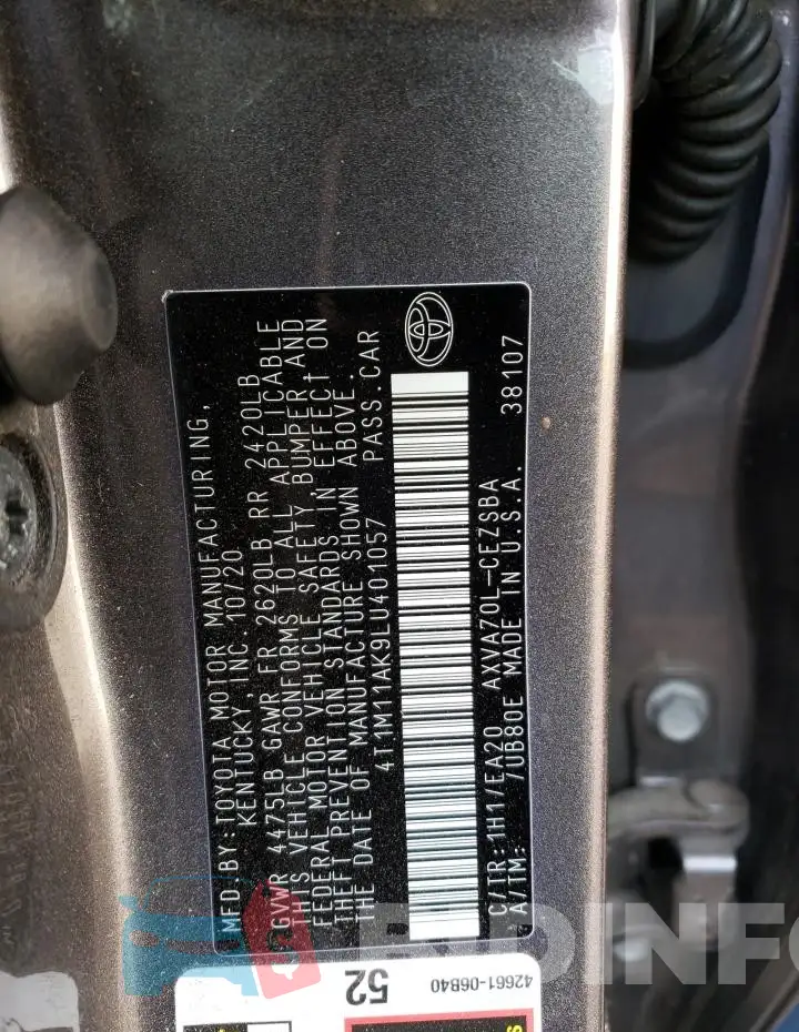 4T1M11AK9LU401057 Photo# 13