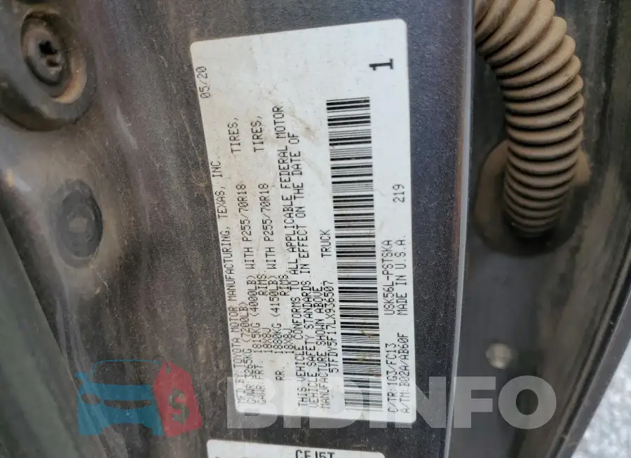5TFDY5F17LX936507 Photo# 12