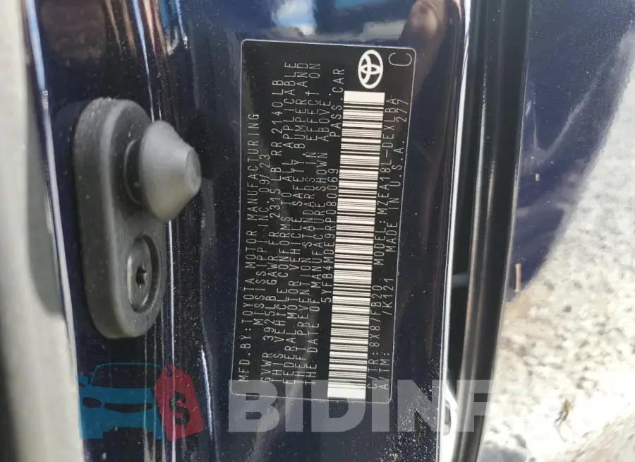 5YFB4MDE9RP080069 Photo# 12