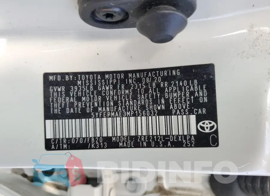 5YFEPMAE3MP156032 Photo# 12