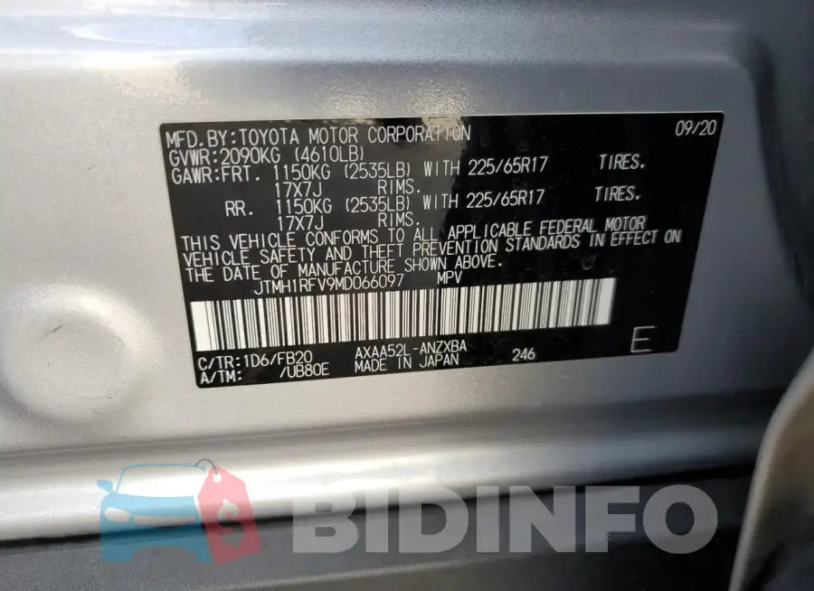 JTMH1RFV9MD066097 Photo# 12