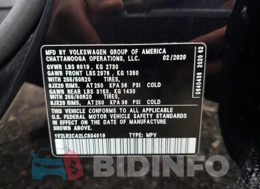 1V2LR2CA2LC504019 Photo# 14