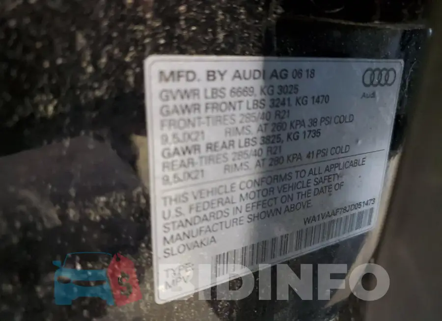 WA1VAAF78JD051473 Photo# 13