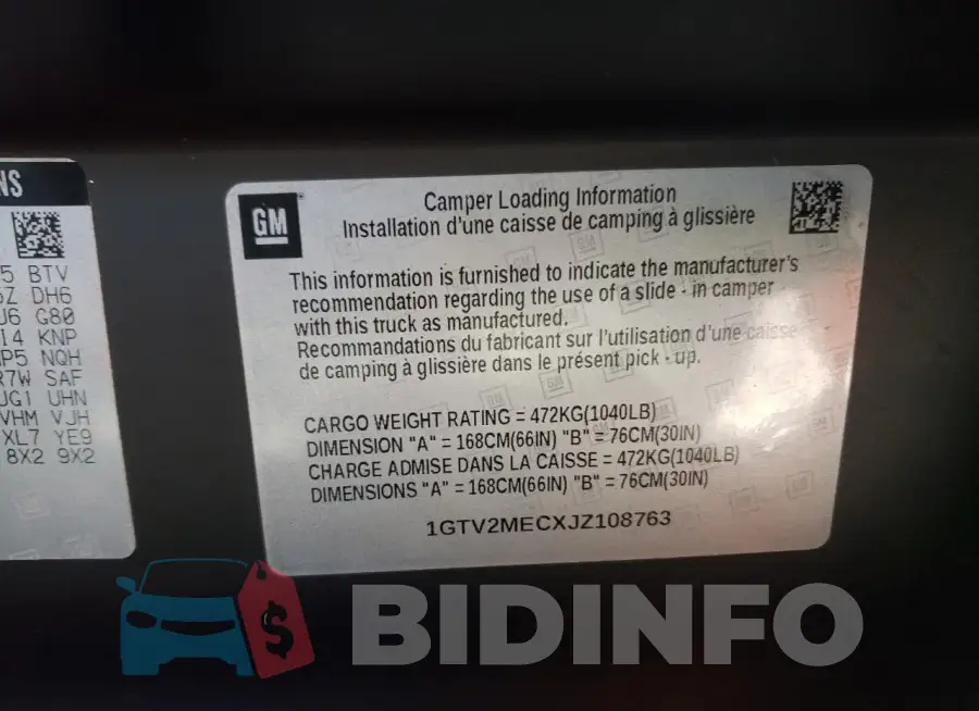 1GTV2MECXJZ108763 Photo# 12