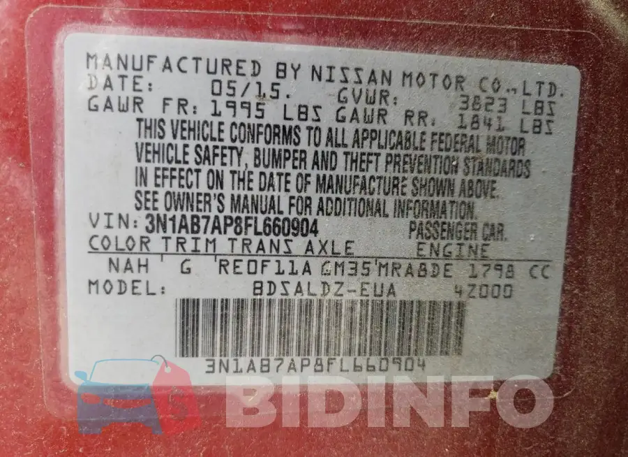 3N1AB7AP8FL660904 Photo# 12