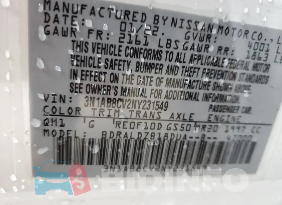3N1AB8CV2NY231549 Photo# 12