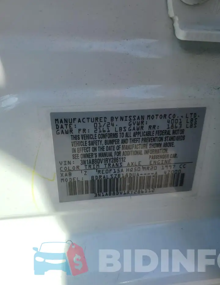 3N1AB8DV1RY286112 Photo# 12