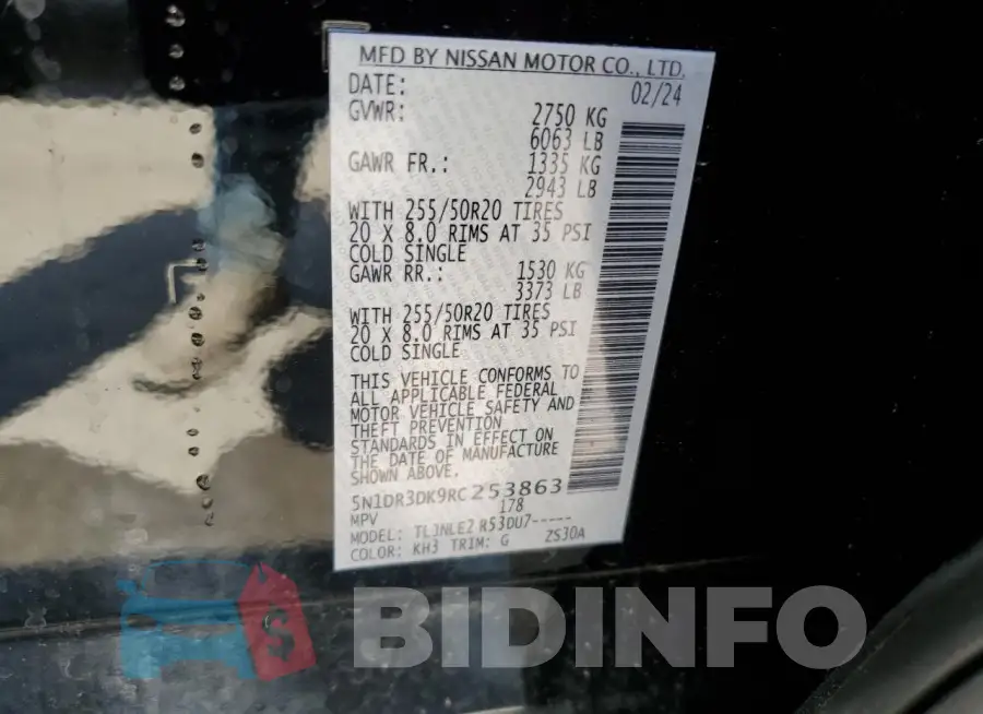 5N1DR3DK9RC253863 Photo# 13
