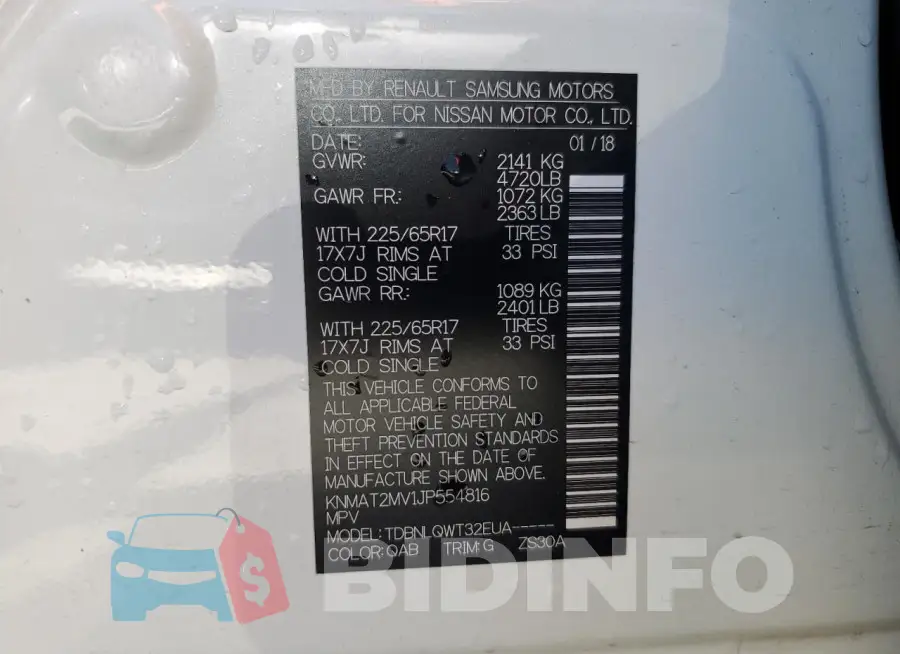 KNMAT2MV1JP554816 Photo# 14