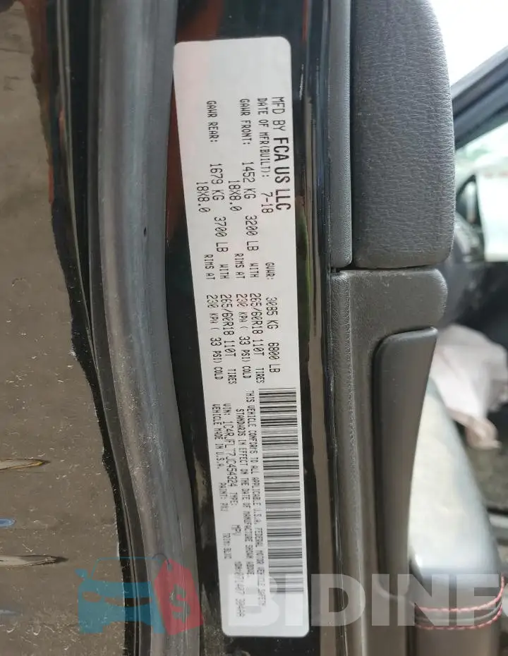 1C4RJFLT7JC454324 Photo# 12