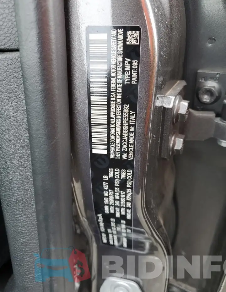 ZACCJABB6HPE55892 Photo# 14