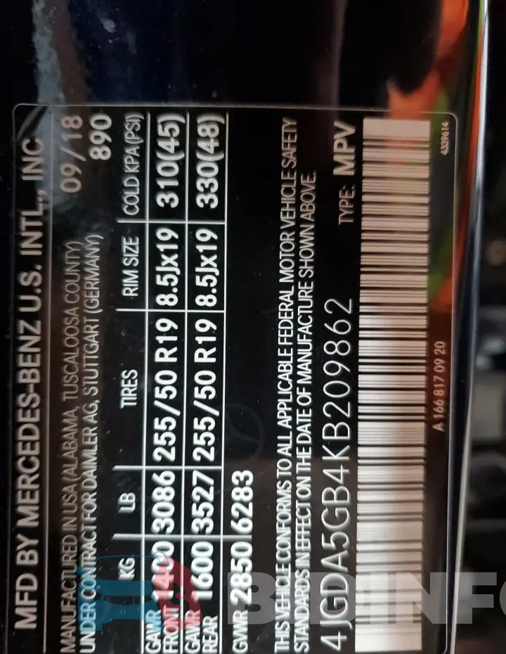 4JGDA5GB4KB209862 Photo# 13