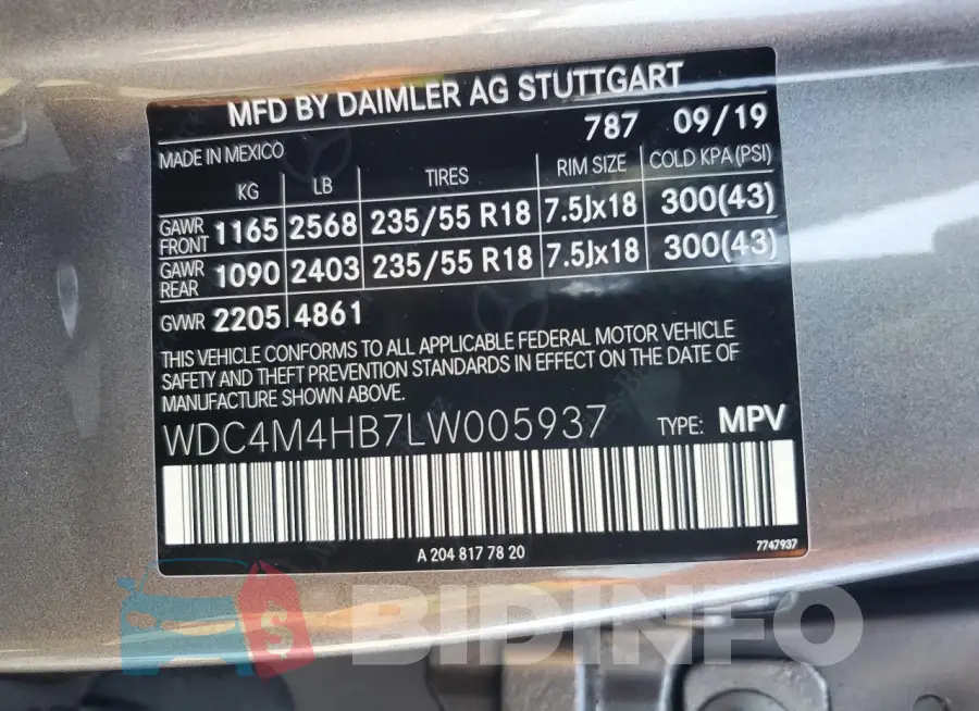 WDC4M4HB7LW005937 Photo# 12