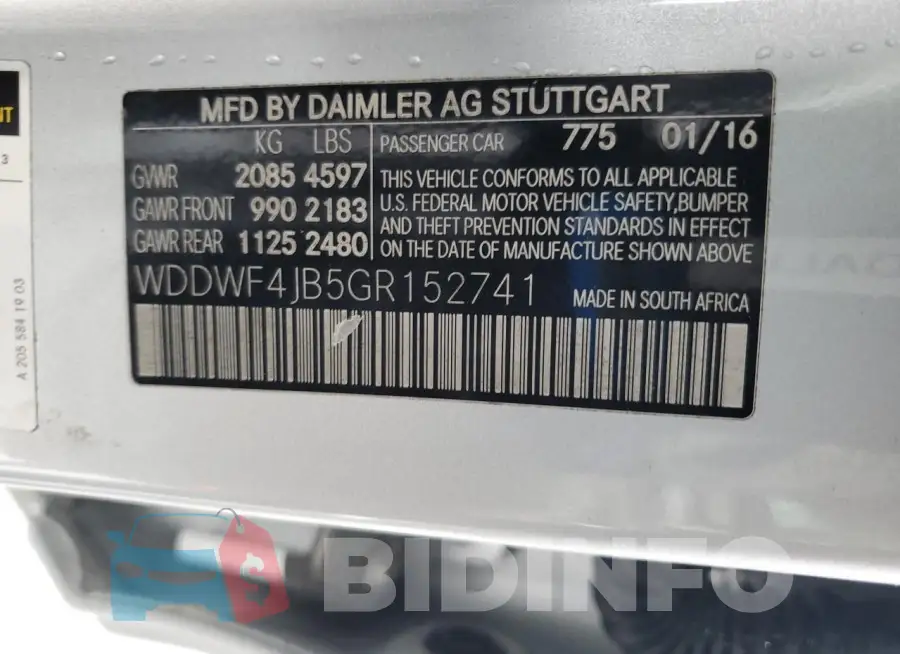 WDDWF4JB5GR152741 Photo# 13