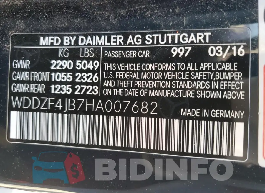WDDZF4JB7HA007682 Photo# 13