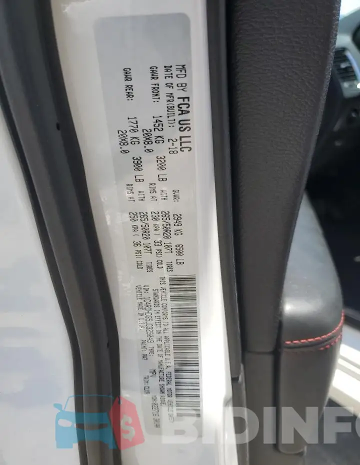 1C4RDHDG5JC329049 Photo# 13