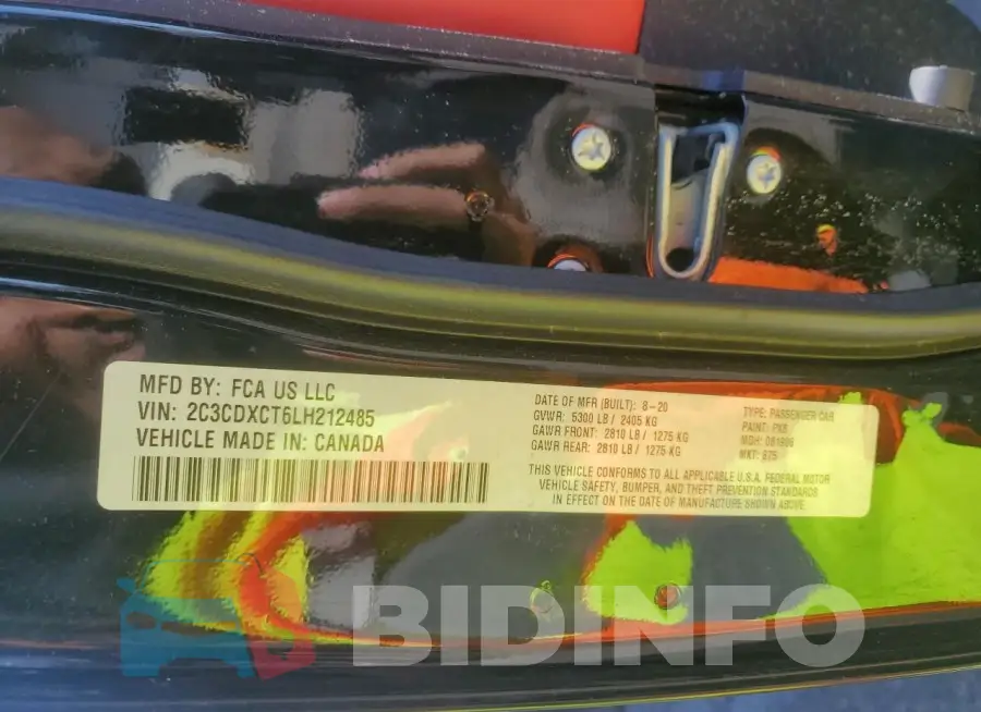 2C3CDXCT6LH212485 Photo# 12