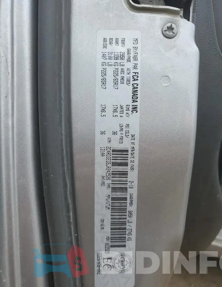 2C4RDGEG5JR242526 Photo# 13