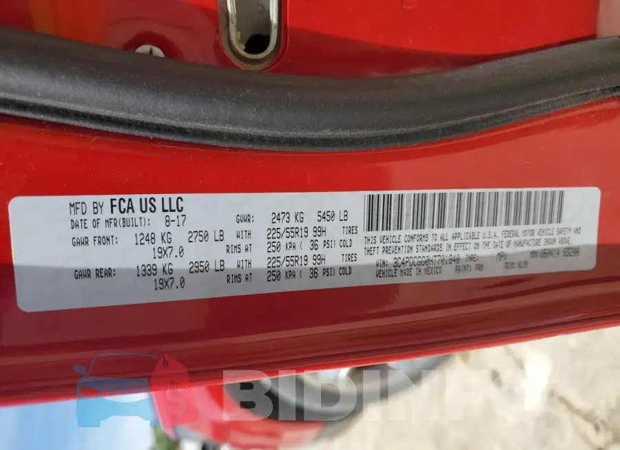 3C4PDCGG0HT701840 Photo# 13