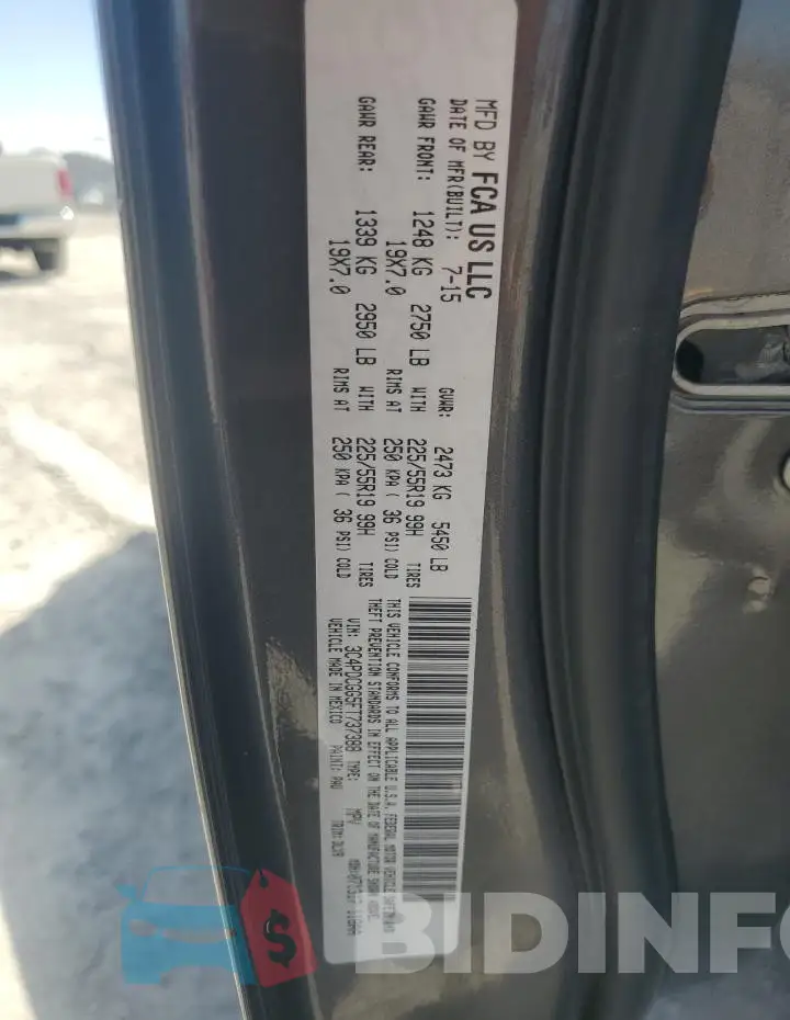 3C4PDCGG5FT737388 Photo# 12