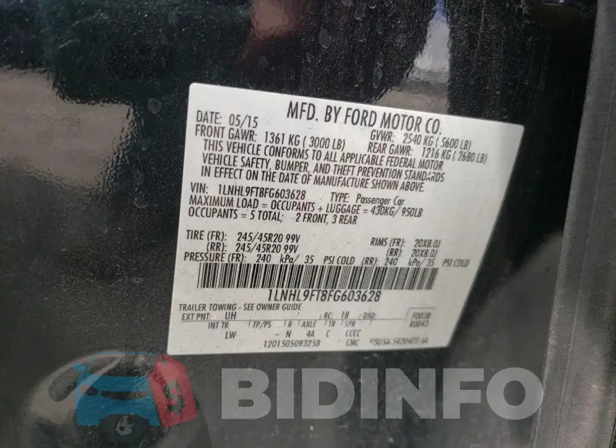 1LNHL9FT8FG603628 Photo# 12