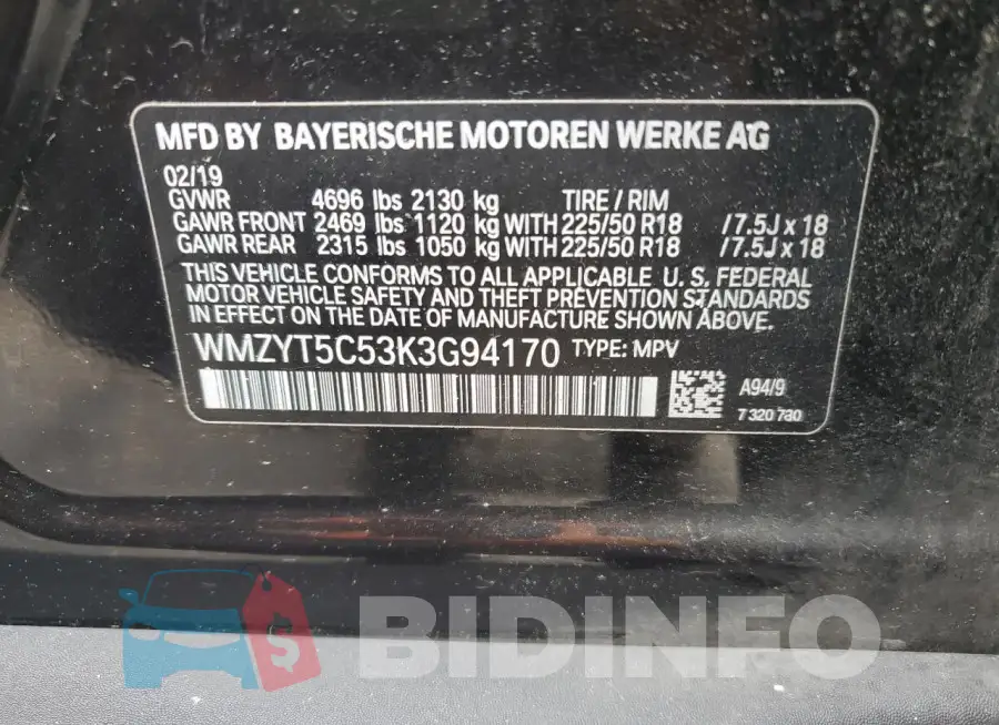 WMZYT5C53K3G94170 Photo# 12