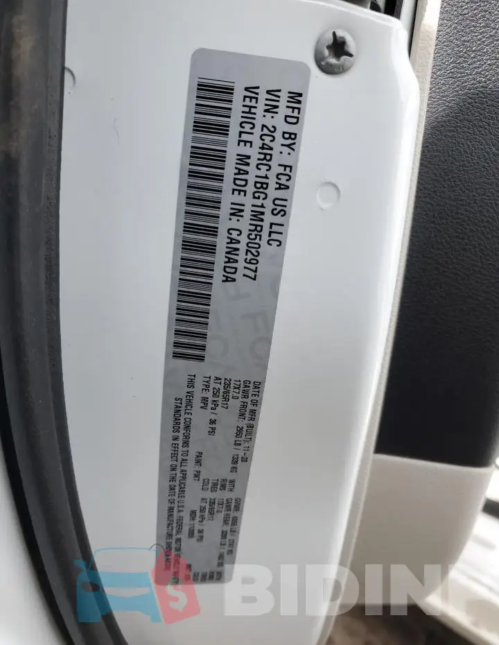 2C4RC1BG1MR502977 Photo# 13