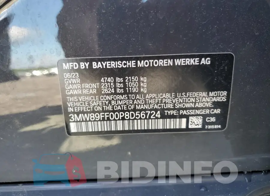3MW89FF00P8D56724 Photo# 12