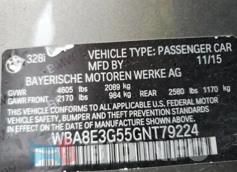 WBA8E3G55GNT79224 Photo# 12