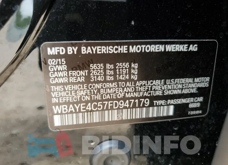 WBAYE4C57FD947179 Photo# 12