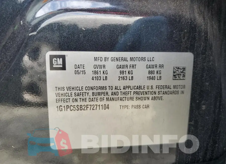 1G1PC5SB2F7271104 Photo# 12