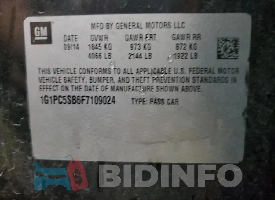 1G1PC5SB6F7109024 Photo# 12