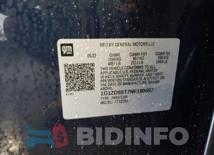 1G1ZD5ST7NF190697 Photo# 12