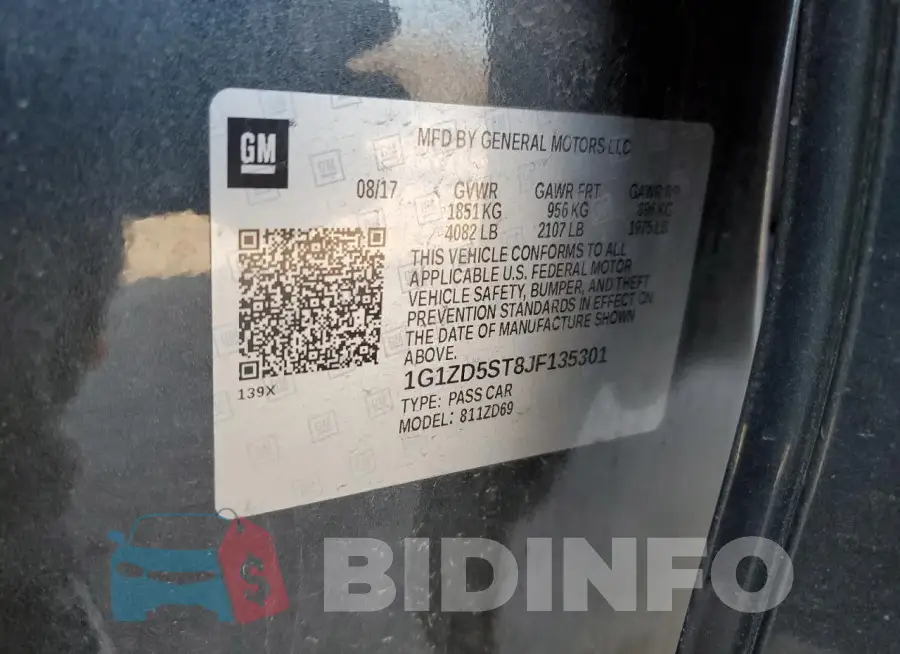 1G1ZD5ST8JF135301 Photo# 12