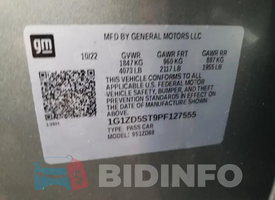 1G1ZD5ST9PF127555 Photo# 13