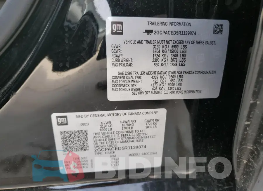 2GCPACED5R1139874 Photo# 12