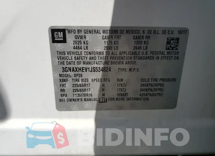 3GNAXHEV1JS534824 Photo# 12
