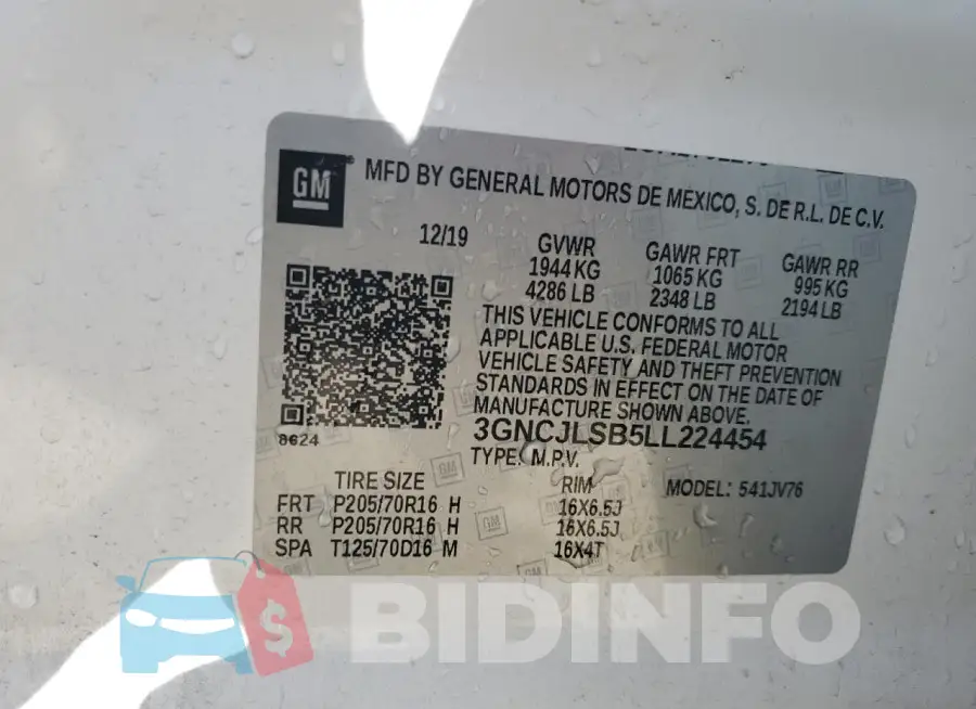 3GNCJLSB5LL224454 Photo# 13