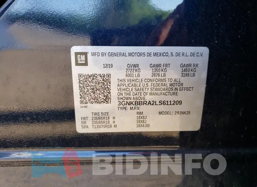 3GNKBBRA2LS611209 Photo# 14