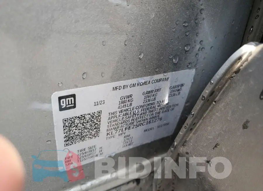 KL77LFE25RC161276 Photo# 12