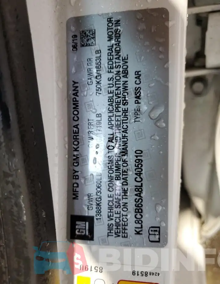 KL8CB6SA8LC405910 Photo# 12