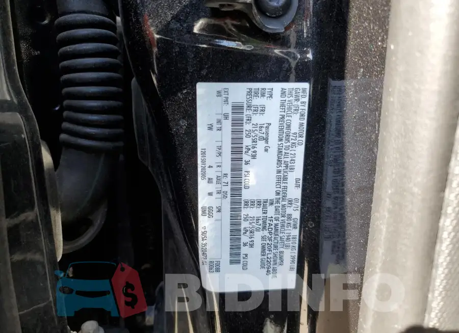 1FADP3F20FL220940 Photo# 12
