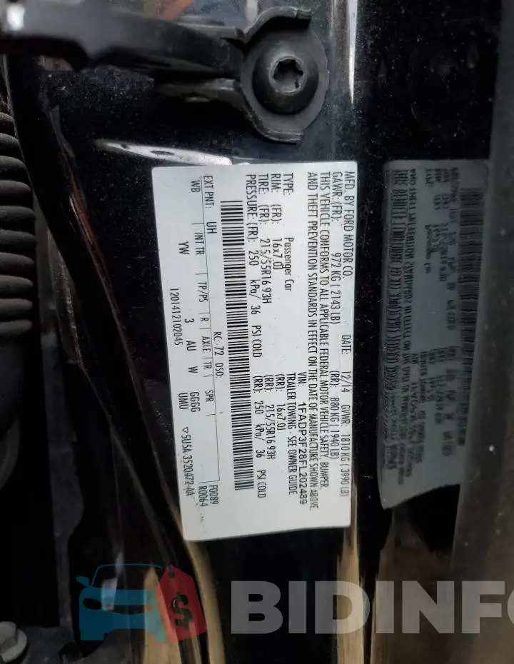 1FADP3F28FL202489 Photo# 12