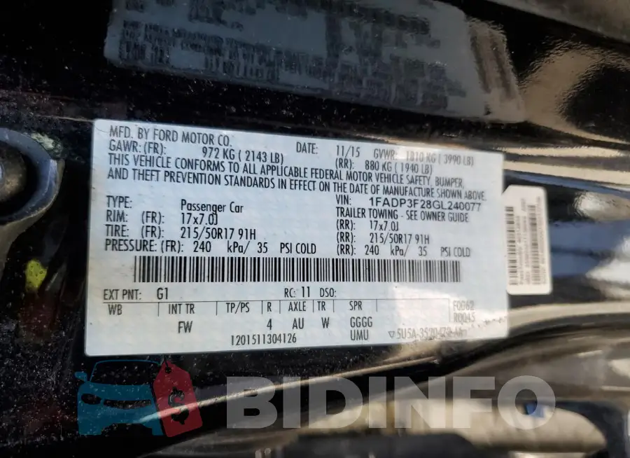 1FADP3F28GL240077 Photo# 12