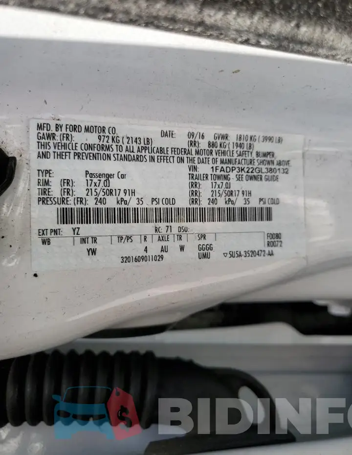 1FADP3K22GL380132 Photo# 12